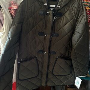 Women's Quilted Jacket in Olive Green